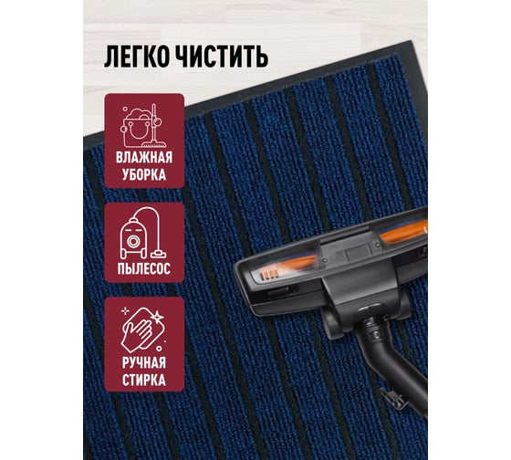 Изображение товара Влаговпитывающий коврик ComeForte «МОДЕРН» 40х60см Синий HP-1948