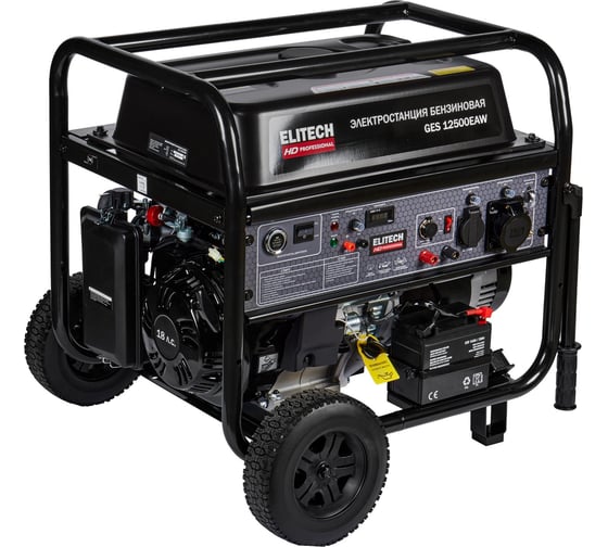 Изображение товара Генератор Elitech GES 12500ЕAW HD 204674