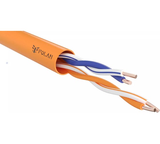 Изображение товара Кабель Folan U/UTP Cat 5e ZH нг(А)-HF 2x2х0,52 500 м U22052ZHHF