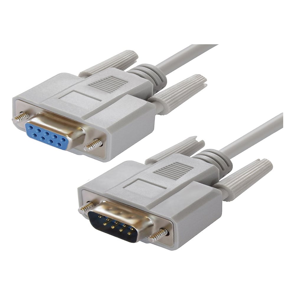 фото Удлинитель 0-модемный gcr 3.0m com db9-db9 9m-9f серый 30 awg vivdbi903-3m