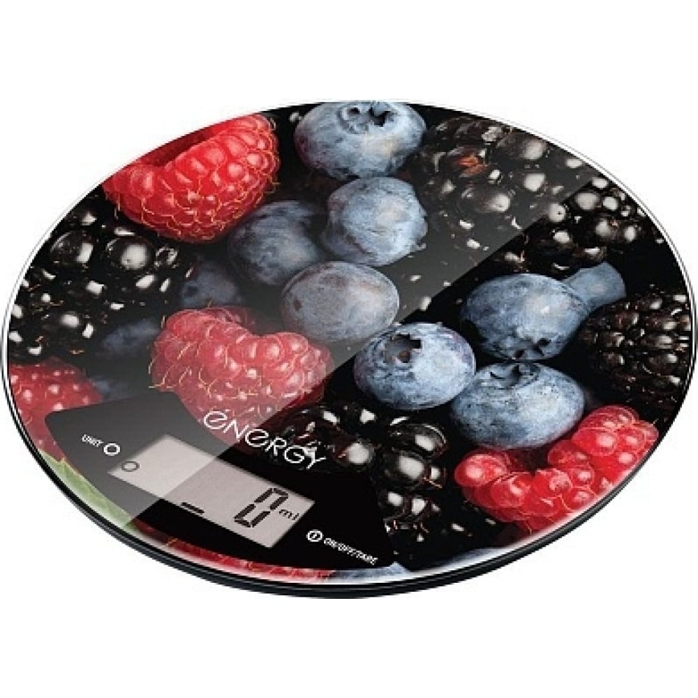 фото Кухонные электронные весы energy en-403 ягоды круглые 011645