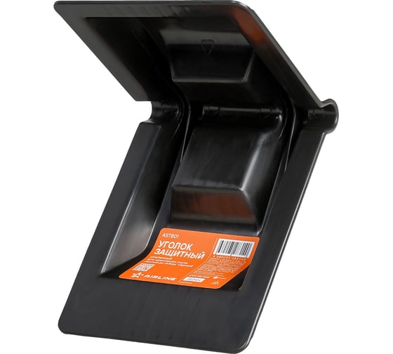 Изображение товара Защитный усиленный уголок для крепления груза лентой Airline до 60 мм, черный ASTB01