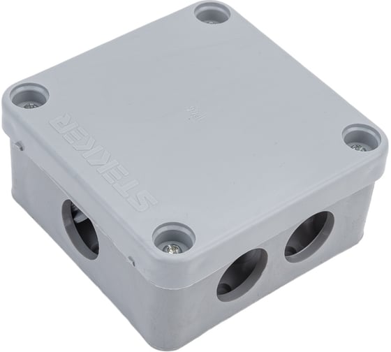 Изображение товара Разветвительная коробка Stekker EBX10-37-44 IP44, 7 вводов, светло-серая КЭМ 5-10-7 П 39252