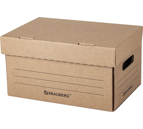 Изображение товара Архивный короб BRAUBERG Делопроизводство 235 х325 х180 мм 129589