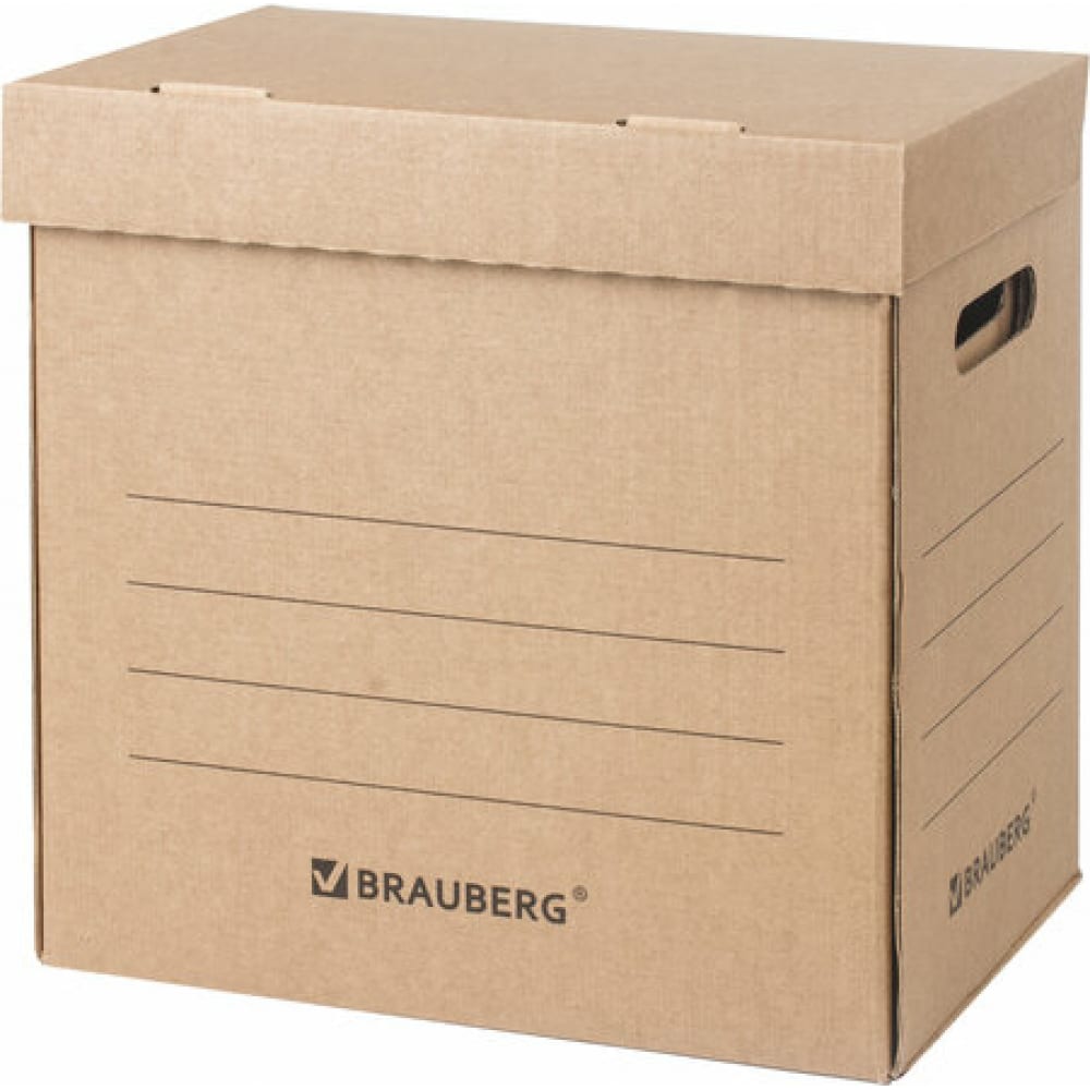 Архивный короб BRAUBERG архивный короб для регистраторов накопителей brauberg