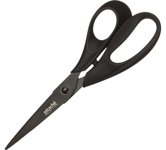 Изображение товара Ножницы Attache Selection Jaguar 190 мм, эргономичные ручки, покрытие Titanium black 604061