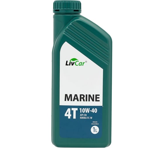 Изображение товара Моторное масло 10W-40 Marine 4Т API SN NMMA FC-W 1 л LivCar LCO4T1040-001
