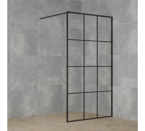 Изображение товара Душевая перегородка Paini 110x195 см, рисунок решетка 32971