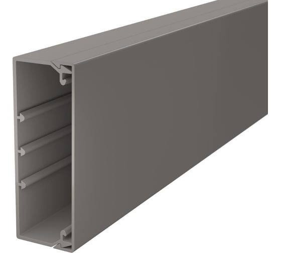 Изображение товара Кабельный канал OBO Bettermann WDK 40x110x2000 мм (с крышкой) ПВХ, серый RAL 7030 6021034