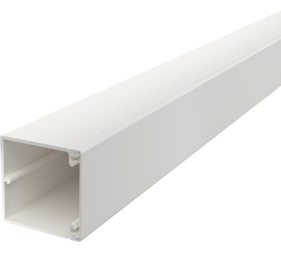 Изображение товара Кабельный канал OBO Bettermann WDK 60x60x2000 мм (с крышкой) ПВХ, белый 6191193