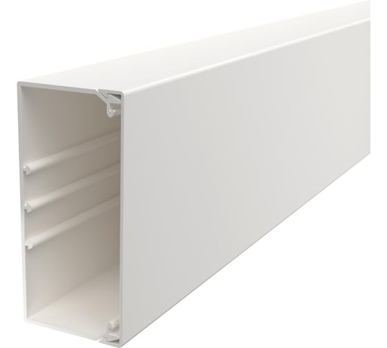 Изображение товара Кабельный канал OBO Bettermann WDK 60x130x2000 мм (с крышкой) ПВХ, белый 6191223