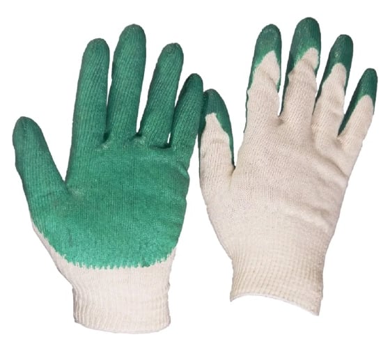 Изображение товара Перчатки хлопчатобумажные с односторонним латексным покрытием BlackWeld 120616bw