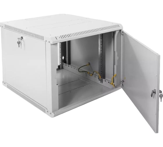 Изображение товара Телекоммуникационный настенный шкаф ЦМО, 19, 9U, дверь: металл, разборный, серый ШРН-Э-9.650.1