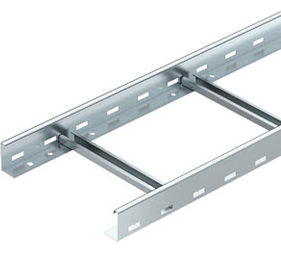 Изображение товара Лоток лестничный кабельный OBO Bettermann LG 640 NS 6 FS, 60x400x6000 мм, S=1,5 мм, складной, сталь, конвейерный цинк 6208587