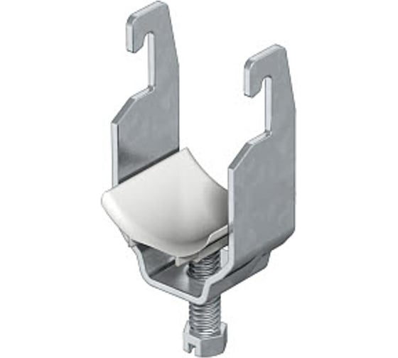 Изображение товара Скоба зажимная OBO Bettermann U-образная, D=90-100 мм, горячий цинк (25 штук/упаковка) 1175998