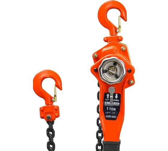 Изображение товара Ручная рычажная таль KINGQUEEN 1 т, 3 м RH-1T-3M