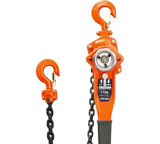 Изображение товара Ручная рычажная таль KINGQUEEN 1 т, 6 м RH-1T-6M