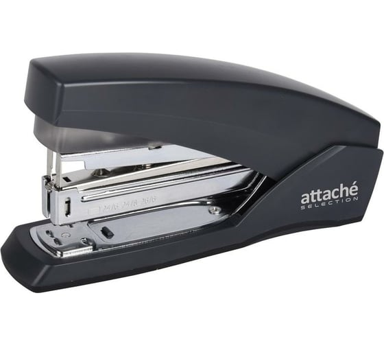 Изображение товара Степлер Attache Selection до 50 листов, с экономией усилий до 50%, №24/6, 8, 26/6, серый 723423