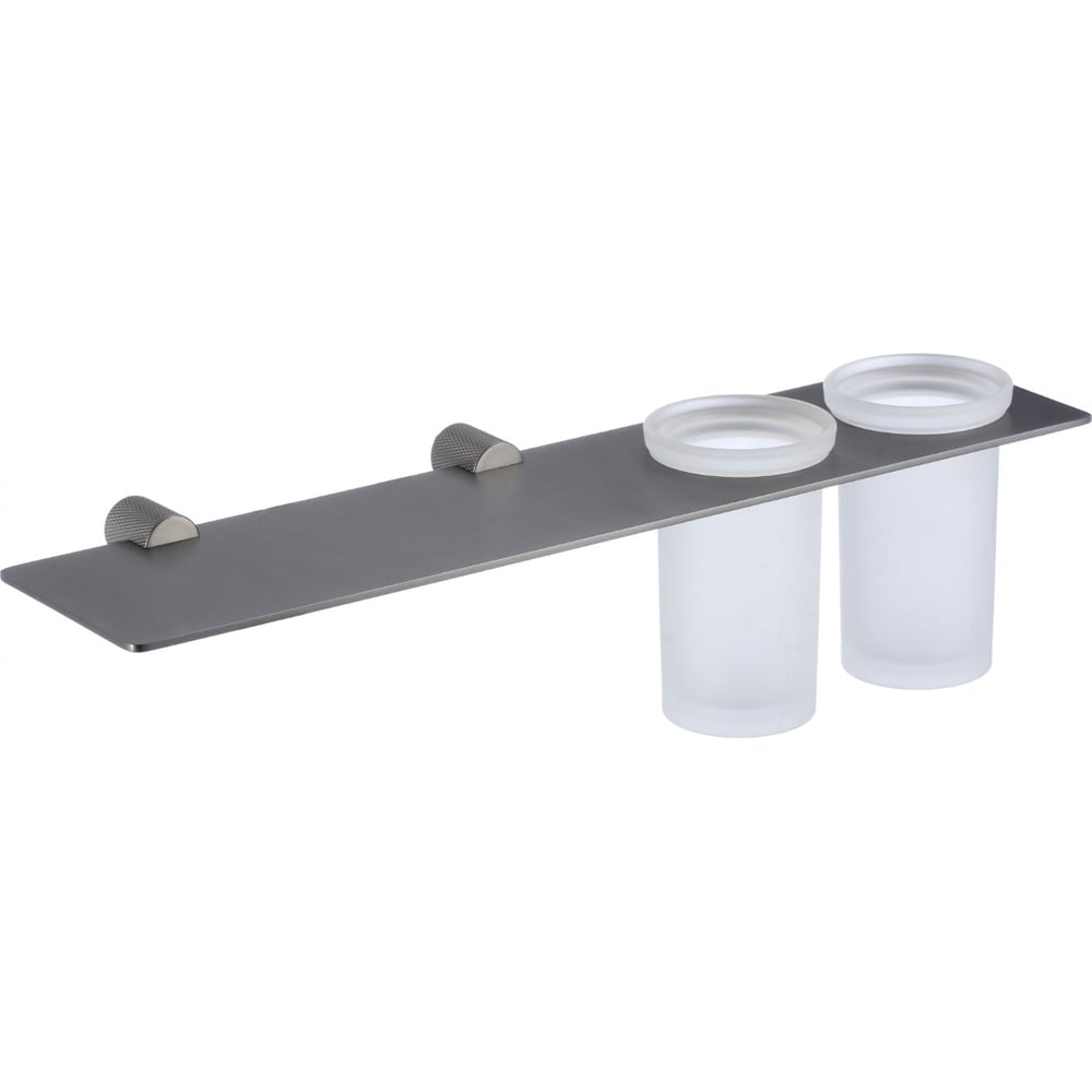 Изображение товара Держатель для двух стаканов Savol S-002168Q настенный из латуни и стекла