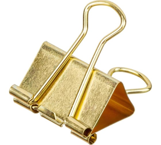 Изображение товара Зажимы для бумаг Attache Selection 32 мм, золотые, 12 шт 878649