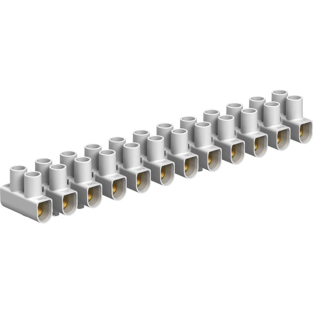 Изображение товара Клеммная колодка OBO Bettermann 1,0-6,0 мм², 450 В, 41 А, 2х рядная, белая