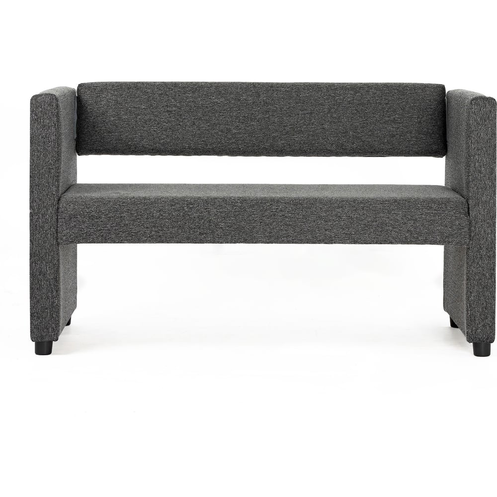 Изображение товара Прямой диван Divan24 Берри серый (Ambrossia dark), рогожка, для дома, офиса 77000262