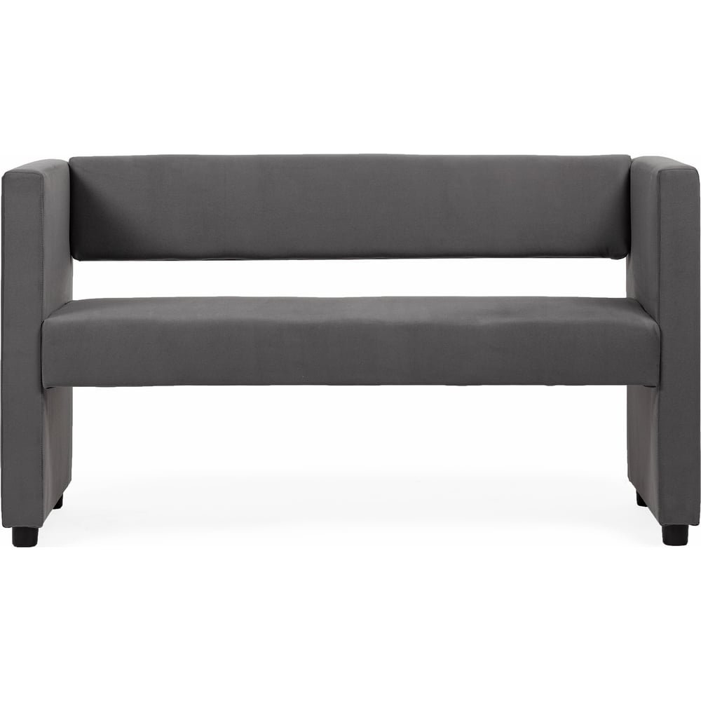 Изображение товара Прямой диван Divan24 Берри из велюра серого цвета для кухни и офиса