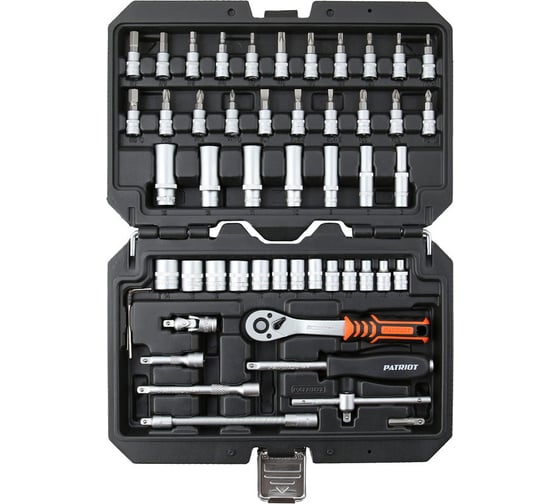 Изображение товара Набор автоинструмента PATRIOT SSP-53, 1/4 DR (53 пр.), Cr-V 350004503