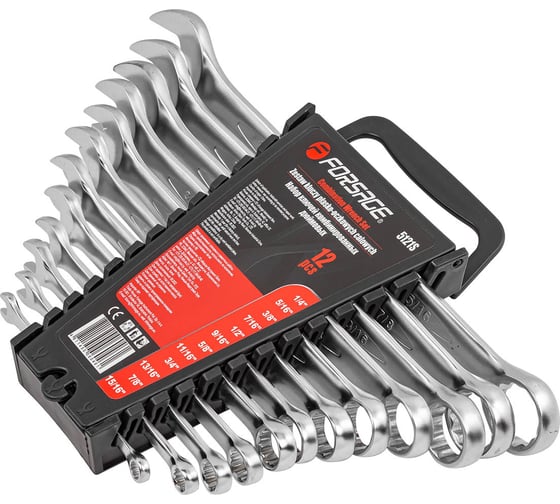 Изображение товара Набор комбинированных ключей Forsage дюймовых, 12 предметов F-5121S(47342)