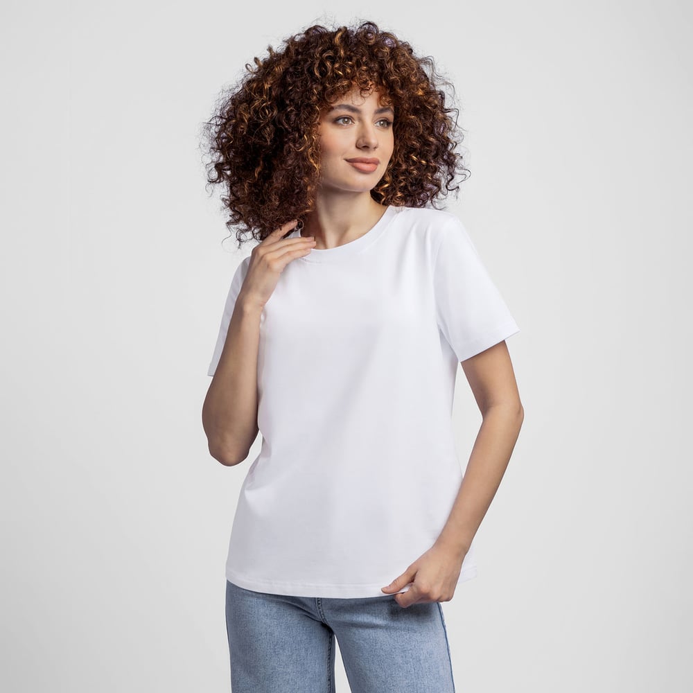 Изображение товара Футболка LoveMe СПБ женская белая приталенная размер 44