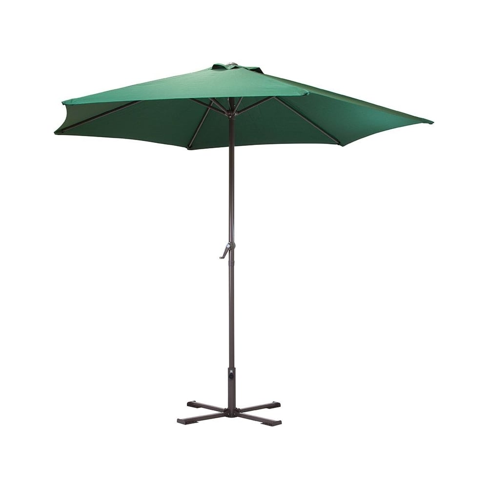 фото Садовый зонт ecos gu-03 зеленый, с крестообразным основанием 093011
