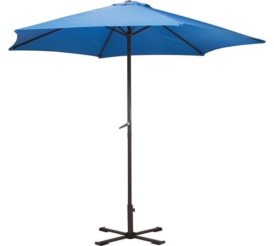 Изображение товара Садовый зонт Ecos GU-03 синий, с крестообразным основанием 093008