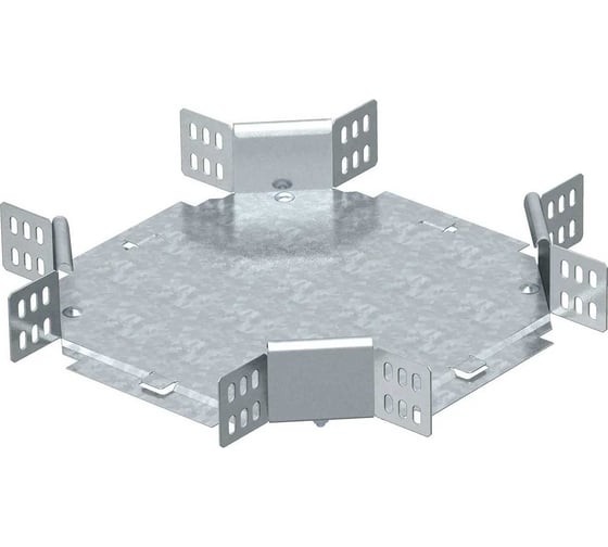 Изображение товара Секция Х-образная OBO Bettermann RK 630 FS, для листовых лотков, h=60 мм, B=300 мм, сталь, конвейерный цинк 6043631