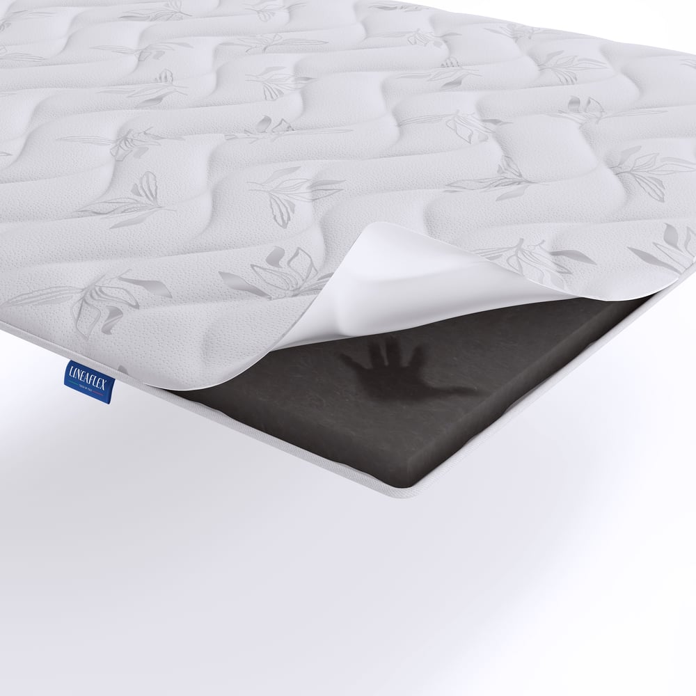 Изображение товара Топпер Lineaflex Smeraldo 140x200 белый промокаемый двуспальный