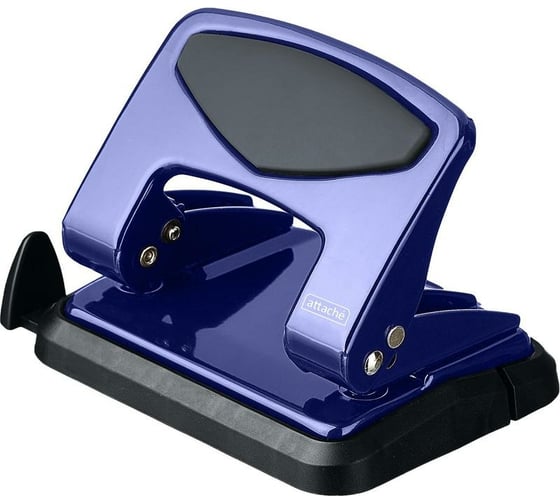 Изображение товара Дырокол Attache до 25 листов, с блокиратором, металл, синий 1005010