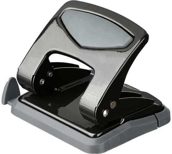 Изображение товара Дырокол Attache до 35 листов, с блокиратором, металл, чёрный 1005053