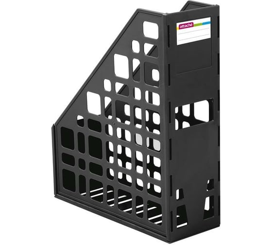 Изображение товара Вертикальный накопитель Attache 85 мм, сборный, 1 отделение, черный, ЛТ12 478299