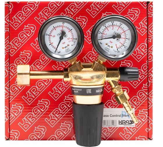 Изображение товара Редуктор (инертные газы: Азот, СО2, Воздух, Аргон, Гелий и т.д.) Base Control Inert 20/1 МПа, 30 м³/ч, поверенный KRASS 2117520PV