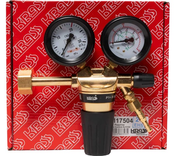 Изображение товара Регулятор расхода газа для углекислоты и аргона Base Control Ar/СО2 20/- МПа, 30/40 л/мин, поверенный KRASS 2117504PV