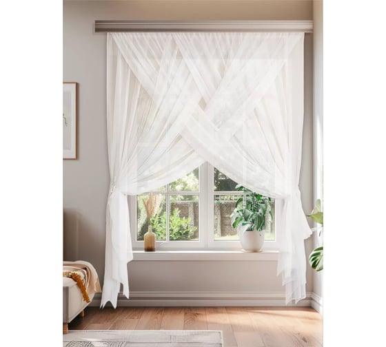 Изображение товара Комплект штор Witerra Лиана 300x250 см белый 110525