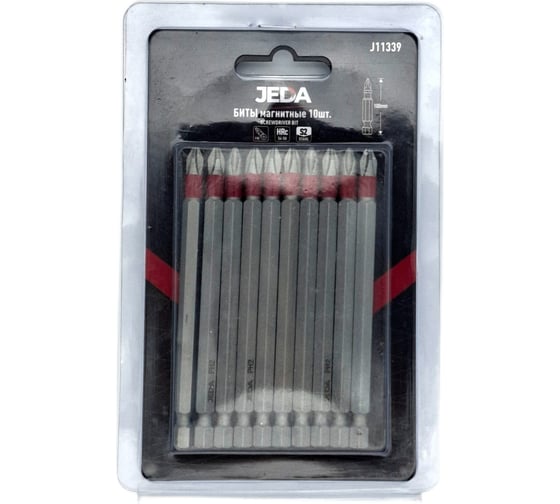 Изображение товара Биты PH2x100 мм, 10 шт JEDA J11339