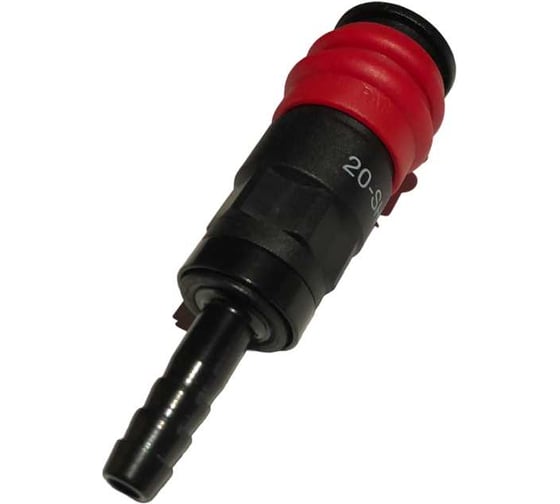 Изображение товара Композитное пневматическое быстроразъемное соединение с кр. шланга под елочку Ø 8 мм Harrison HRS-820SH