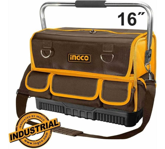 Изображение товара Сумка для инструментов INGCO 42х24х33см, 20Кг, Полиэстер, жесткое дно HTBGL05