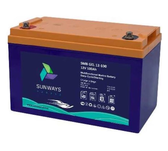 Изображение товара Аккумуляторная батарея Marine SMB GEL 12-100 Sunways SW101554M