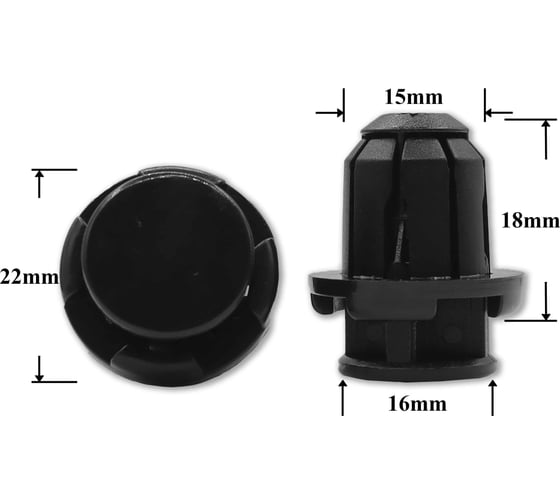 Изображение товара Автокрепеж для VAG Ford Lexus Suzuki Toyota 10 шт 0940915302000, 09409 15302 КрепАвто 1562