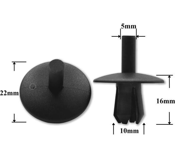 Изображение товара Автокрепеж для VAG 10 шт N90229301, 7703072502 КрепАвто 1580