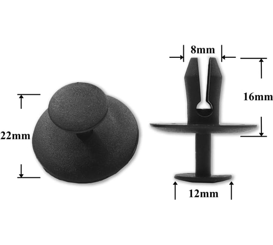 Изображение товара Автокрепеж для Alfa Romeo Citroen Fiat Lancia Peugeot 10 шт 6997TZ 9621385880 699783 КрепАвто 1554