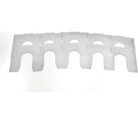 Изображение товара Набор центровочных пластин КСИЗ 83x83 Паз 20 мм (многоштучно) по 10 штук 0,05мм 838320005