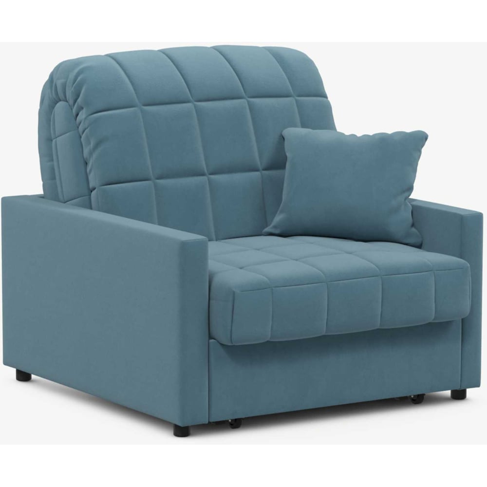 Изображение товара Кресло MOON FAMILY 134 MF001220 современное стильное голубое из велюра