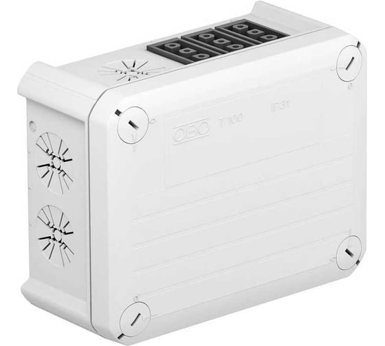 Изображение товара Распределительная коробка OBO Bettermann T100, 150x116x67 мм, с разъемами Wieland 2007813